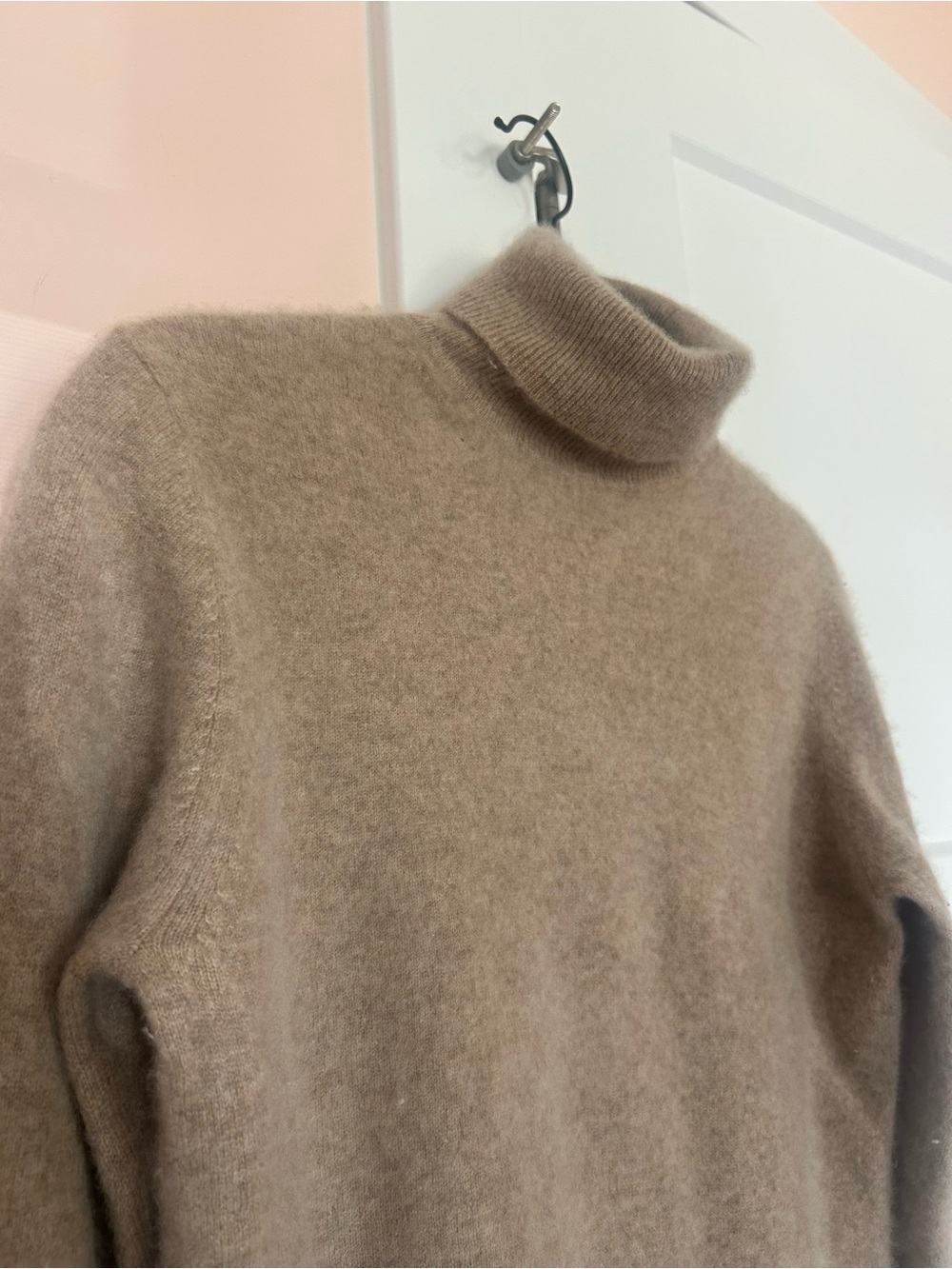croft & barrow Cashmere Turtleneck Sweater in camel color - Picture 2 of 5